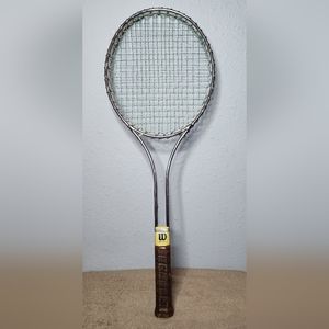 Vintage Wilson T2000 Steel Tennis Racquet Made In USA 4 3/8" Grip